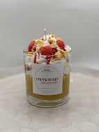 *Strawberry Cheesecake Dessert Candle